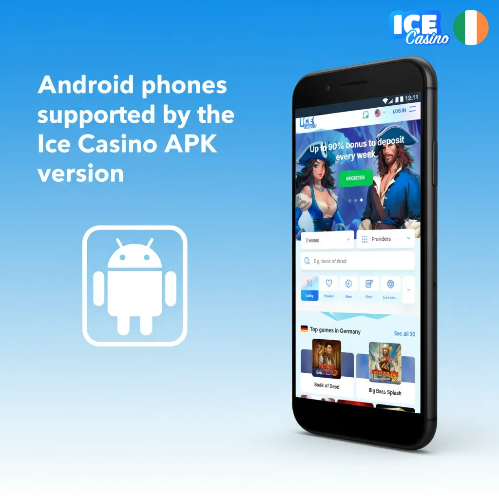 Ice Casino Android APK – supported phones: Galaxy S24, Pixel 8, Xperia 1 V, OnePlus 12 and more.