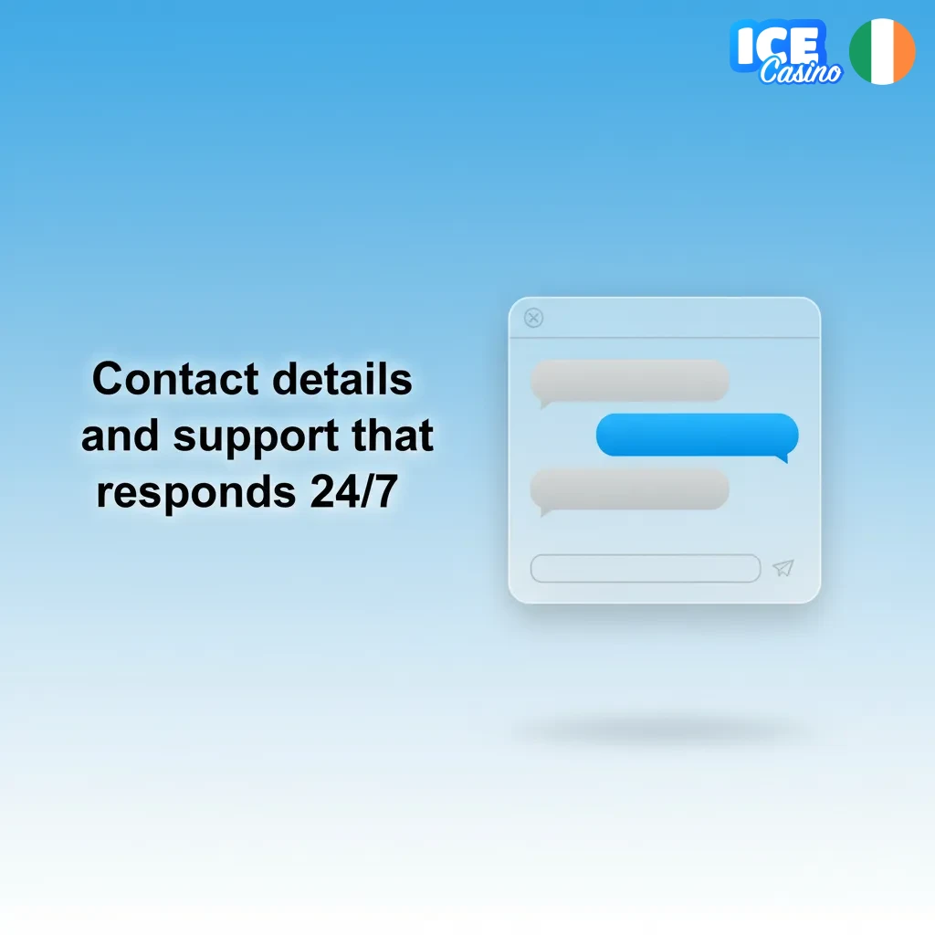 Ice Casino support in Ireland – 24/7 live chat, email help, FAQ and verified social channels.