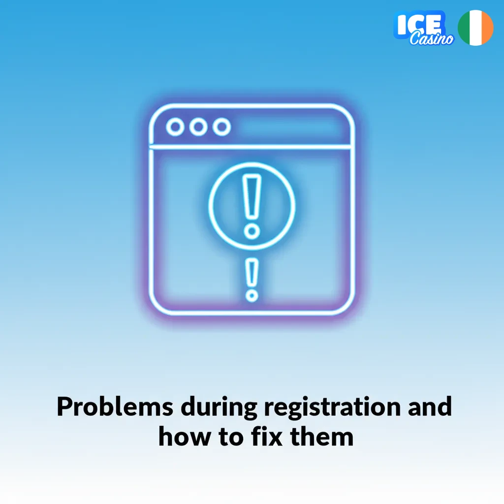 Ice Casino signup problems and fixes: no code, ID rejected, duplicate account, loading issues.