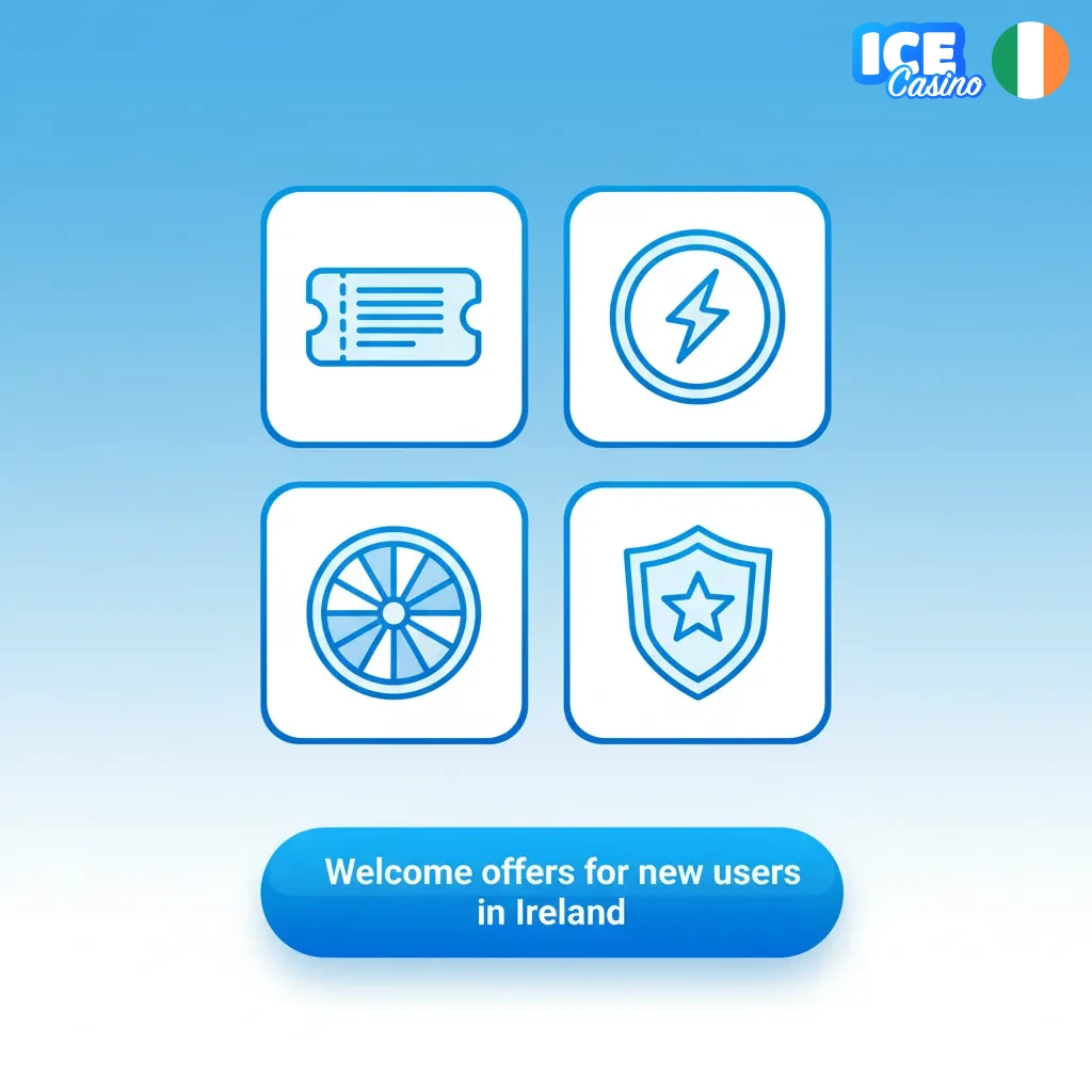 Ice Casino Ireland welcome bonuses: +375% to €1,500 and 220 spins, plus sports offer.